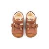 DETSKÉ BAREFOOT SANDÁLKY BUNDGAARD PETIT SUMMER FLOWER - COGNAC