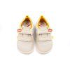 DETSKÉ BAREFOOT TENISKY BIOMECANICS PIQUE - BEIGE Y AMARILLO