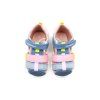 DETSKÉ BAREFOOT SANDÁLKY BIOMECANICS RESPECTFUL PIQUE - JEANS Y ROSA