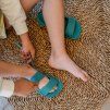 DETSKÉ BAREFOOT SANDÁLE MURIS ARUBA MINI - TEAL