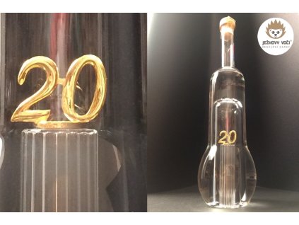 JUBILEJNÍ DÁRKOVÁ LÁHEV - 20 / DVACÍTKA - S ALKOHOLEM 40% ŠVESTKA