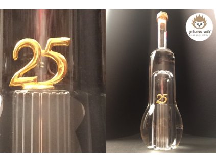 JUBILEJNÍ DÁRKOVÁ LÁHEV - 25 / DVACETPĚTKA - S ALKOHOLEM 40% ŠVESTKA