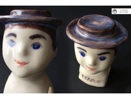 SUVENÝR PRAGUE - ORIGINÁLNÍ KERAMICKÝ STOJÁNEK NA UBROUSKY - ELEGÁN