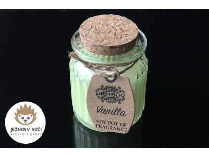 SÓJOVÁ VONNÁ SVÍČKA VE SKLE - VANILKA / VANILLA