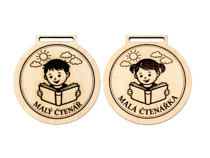 ctenarske medaile kluk holka