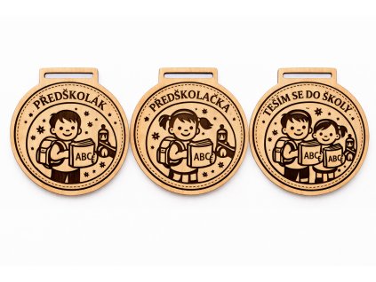 medaile pro predskolaky komplet