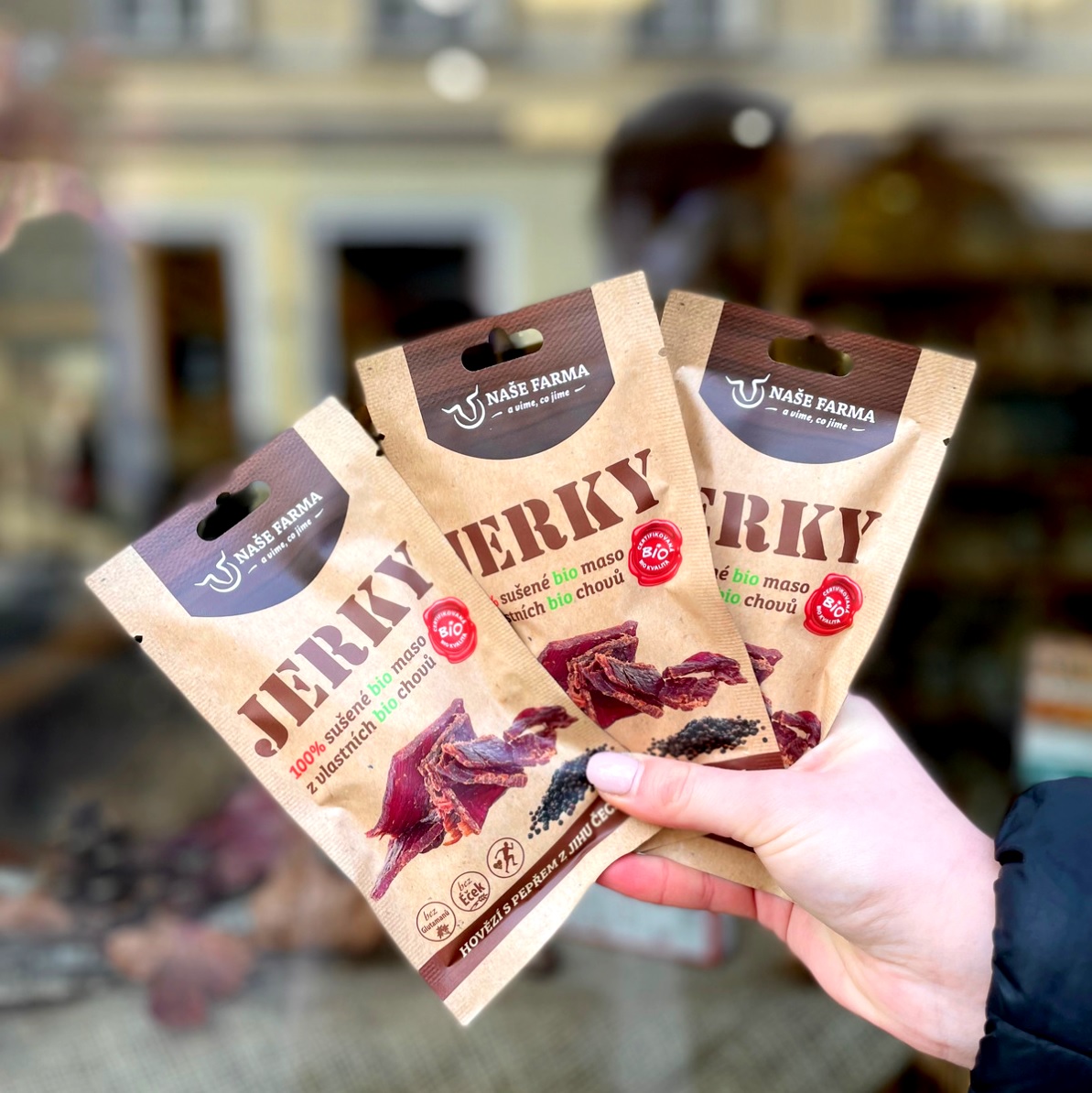 Jerky Naše Farma - výživná chutná svačina nejen pro sportovce!