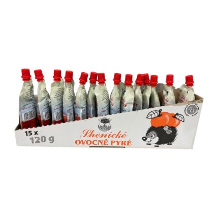 Ovocné pyré Jablko-jahoda 120 g | 60 kusů