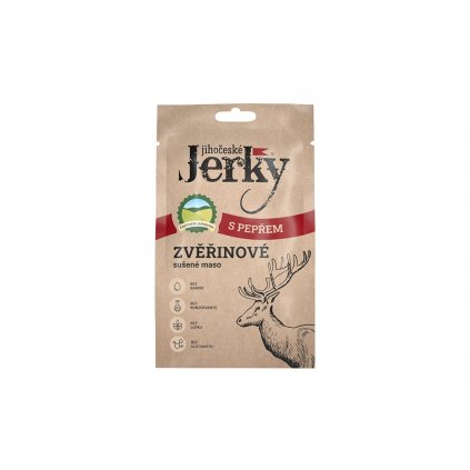 Jihočeské Jerky zvěřinové - s pepřem 20 g