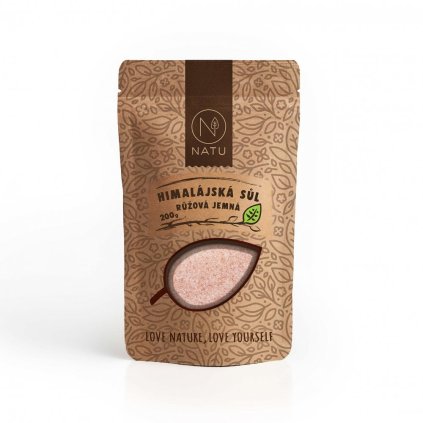 Himalájská růžová sůl jemná 200g Natu