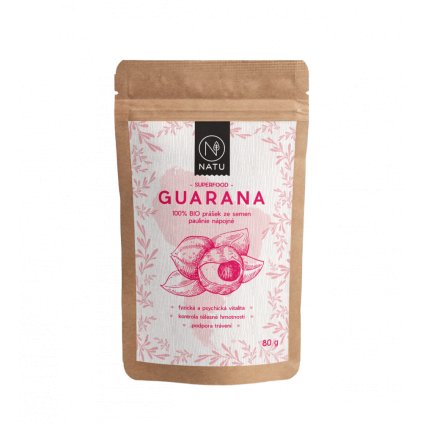 Guarana BIO prášek 80g Natu