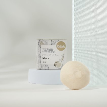 Tuhý šampon s kondicionérem - Maca (proti vypadávání vlasů) - 50 g Kvítok