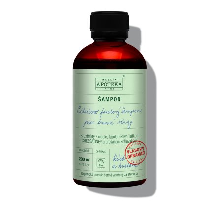 Cibulovo fazolový šampon na tmavé vlasy - 200 ml HAVLÍK APOTÉKA