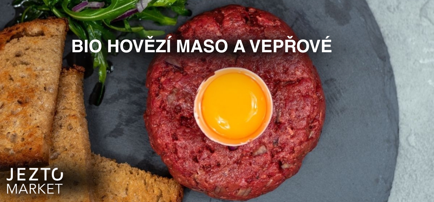 BIO HOVĚZÍ MASO A VEPŘOVÉ