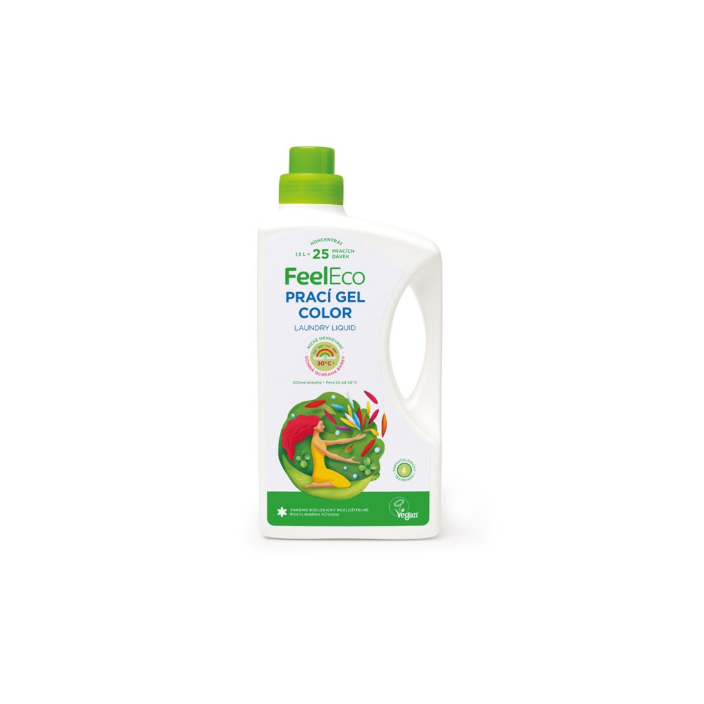Prací gel color - vegan - Feel Eco 1500ml