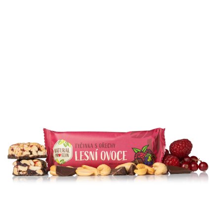 Ořechová tyčinka - lesní ovoce 40g NaturalProtein