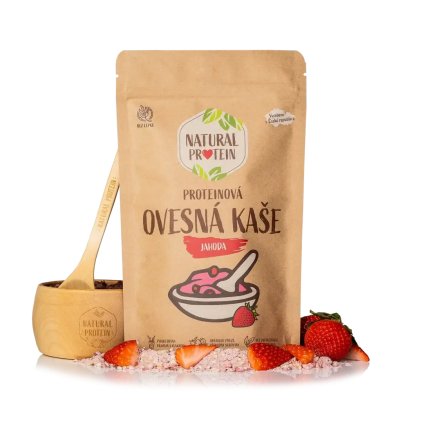 Proteinová ovesná kaše - Jahoda 360g NaturalProtein
