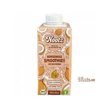 NOOTZ BIO Kokosowy koktajl z papają 180 ml