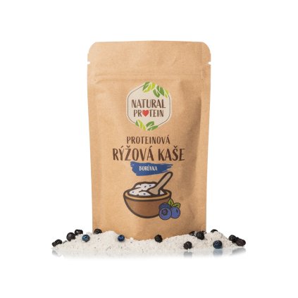 Proteinová ryžová kaše - Borůvka 60g NaturalProtein