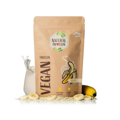 Veganský protein - Banán 350g NaturalProtein