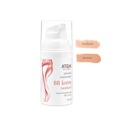 Přírodní rozjasňující BB krém medium 30 ml ATOK