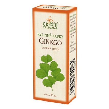 Ginkgo kapky 50ml Grešík