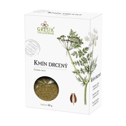Kmín drcený 50g GREŠÍK