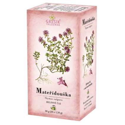 Mateřídouška bylinný porcovaný čaj 30g GREŠÍK