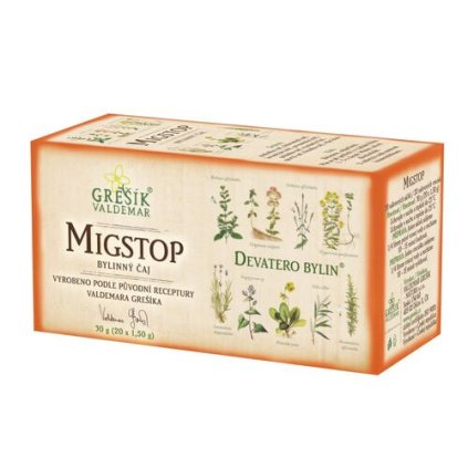 Migstop bylinný porcovaný čaj 30g GREŠÍK