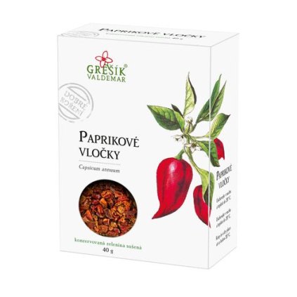 Paprikové vločky 40g GREŠÍK