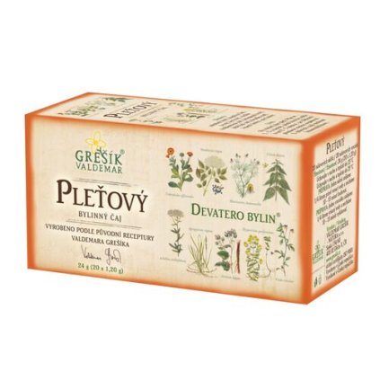 Pleťový bylinný porcovaný čaj 24g GREŠÍK