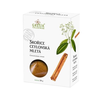Skořice ceylonská mletá 50g GREŠÍK
