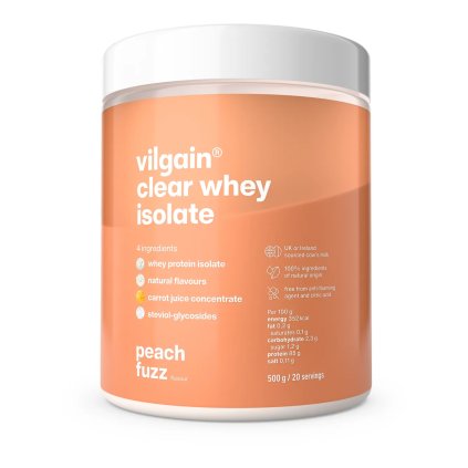 Vilgain Clear Whey Isolate Peach fuzz 500 g