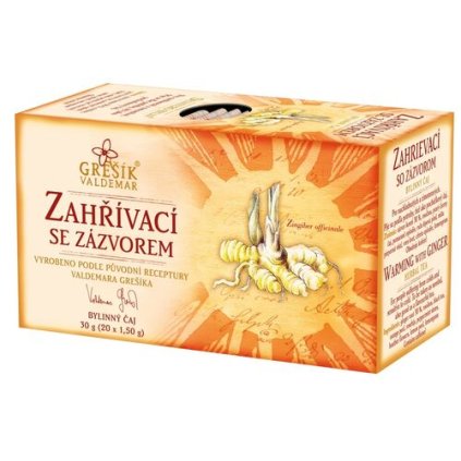 Zahřívací se zázvorem bylinný porcovaný čaj 30g GREŠÍK