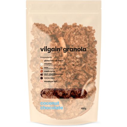 Vilgain Granola kokos s čokoládou 400 g