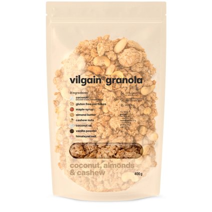 Vilgain Granola kokos, mandle a kešu 400 g