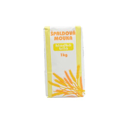 Mouka špaldová hladká bílá - Natural 1000g