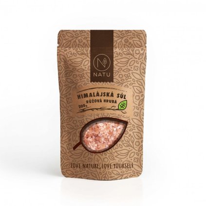 Himalájská růžová sůl hrubá 200g Natu