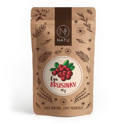 Lyofilizované brusinky 45g Natu