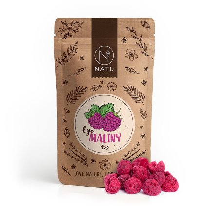 Lyofilizované maliny 45g Natu