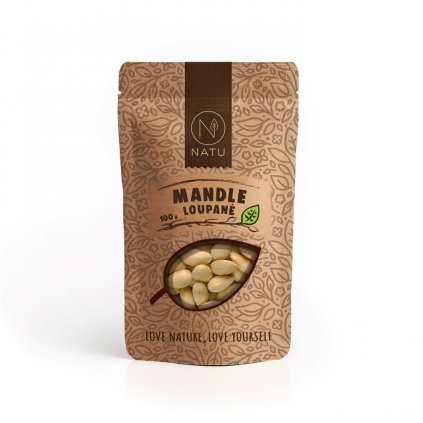 Mandle loupané 100g Natu