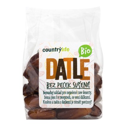 BIO Datle sušené bez pecek 250 g COUNTRY LIFE