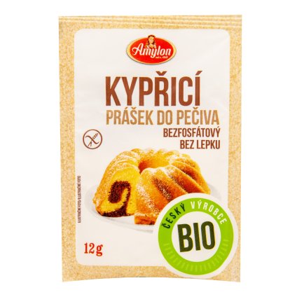BIO Prášek kypřicí do pečiva bez fosfátů bezlepkový 12 g AMYLON