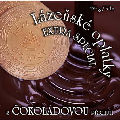 Lázeňské oplatky s příchutí čokoládovou extra speciál 175g