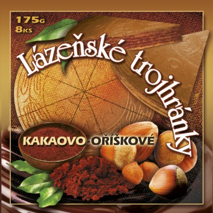 Lázeňské trojhránky kakaovo-oříškové 160g