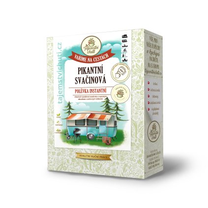 Pikantní svačinová instantní polévka 266g | 7 porcí Tajemství chuti