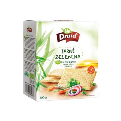 BIO Křehké plátky jarní zelenina DRUID 100g