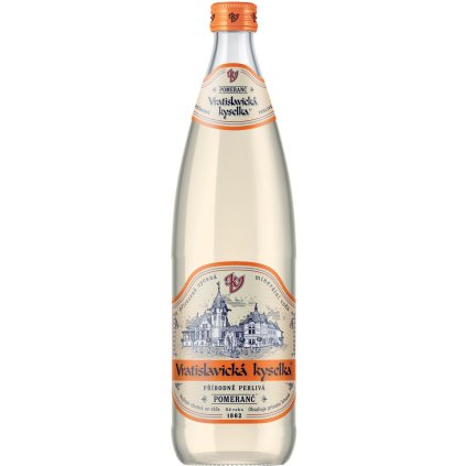 Vratislavická kyselka Pomeranč 750 ml