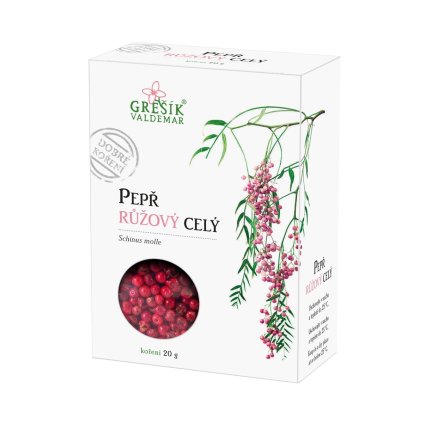 Pepř růžový celý 20g GREŠÍK