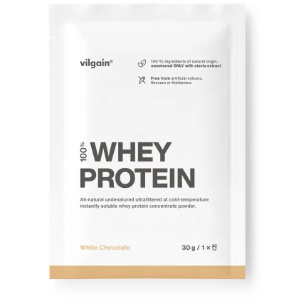 Vilgain Whey Protein bílá čokoláda s borůvkami 30 g